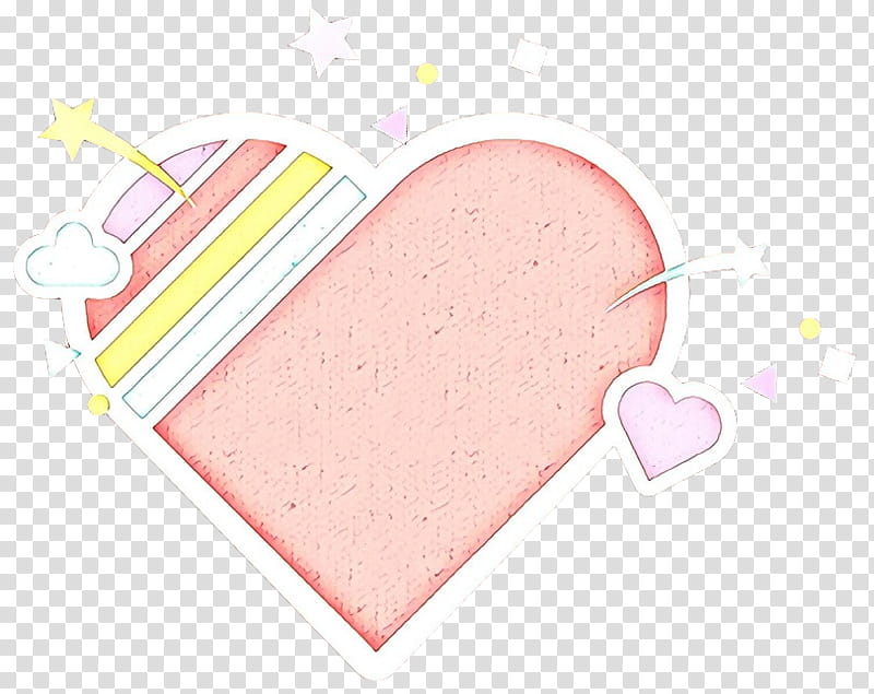 pink heart peach frozen dessert, Cartoon transparent background PNG clipart