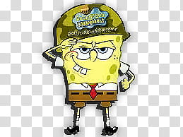 Sponge Bob illustration transparent background PNG clipart