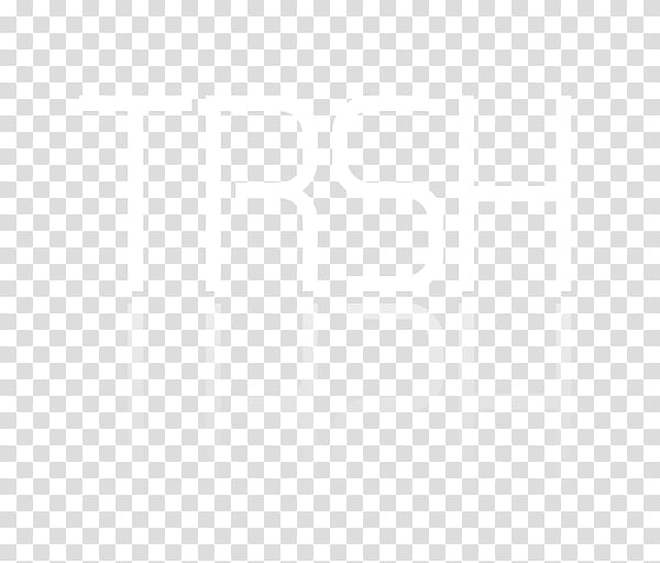 White Wall Text Icons, Trash Empty transparent background PNG clipart