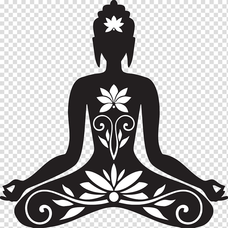 Bodhi Day Bodhi, Blackandwhite, Meditation, Sitting, Plant, Tattoo, Silhouette transparent background PNG clipart