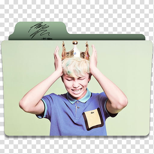 BTS  Season Greeting Folder Icons, Rap Monster  transparent background PNG clipart