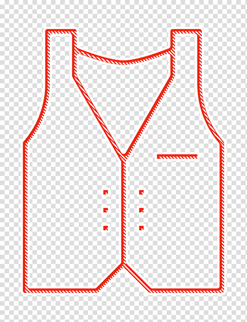 Clothes icon Vest icon, Clothing, Line transparent background PNG clipart