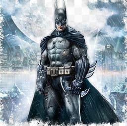 Batman Arkham Asylum icons, Batman icon, alternative background, no logo, Batman illustration transparent background PNG clipart