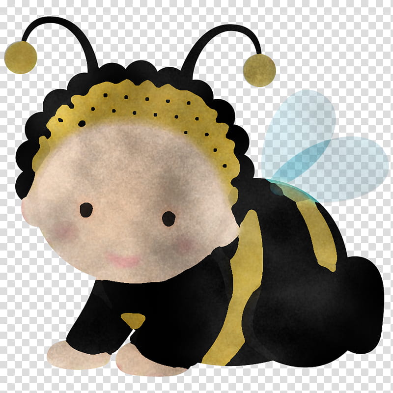 Bumblebee, Stuffed Toy, Honeybee, Membranewinged Insect, Pollinator, Plush transparent background PNG clipart