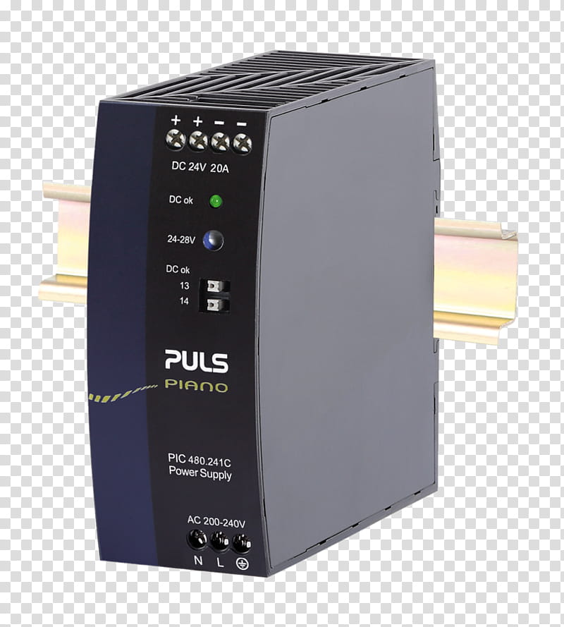 Puls Technology, Power Converters, Din Rail, Ups, Singlephase Electric Power, System, Electric Potential Difference, Direct Current transparent background PNG clipart
