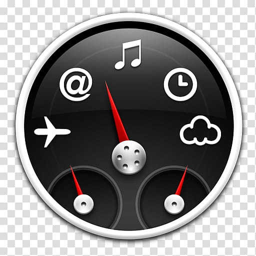 Temas negros mac, round vehicle gauge illustration transparent background PNG clipart