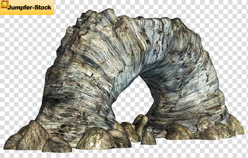 Rocks n Cliffs, beige arch-shaped rock illustration transparent background PNG clipart