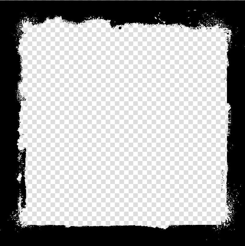 Grunge Frames, black frame illustration transparent background PNG clipart