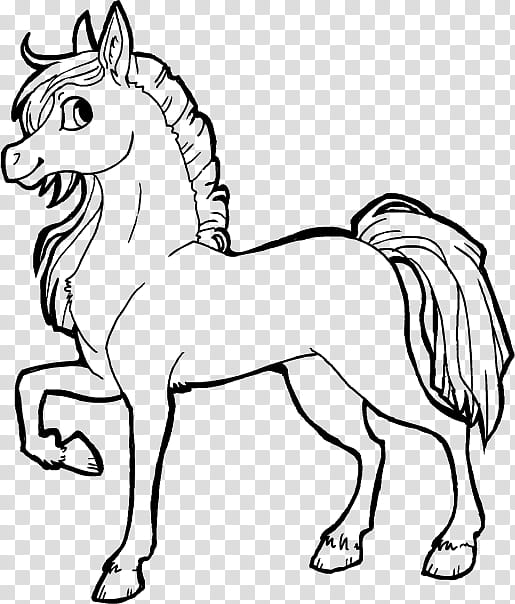 free horse lineart, horse sketch transparent background PNG clipart
