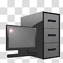 CP For Object Dock, gray computer monitor and tower transparent background PNG clipart