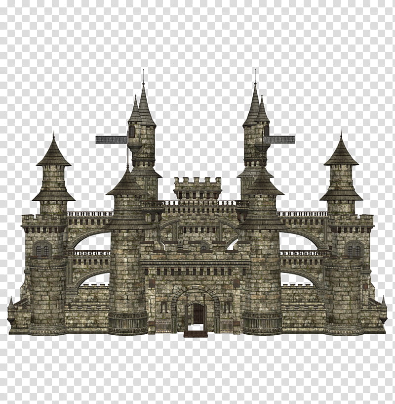 DT Castle , gray concrete castle illustration transparent background PNG clipart