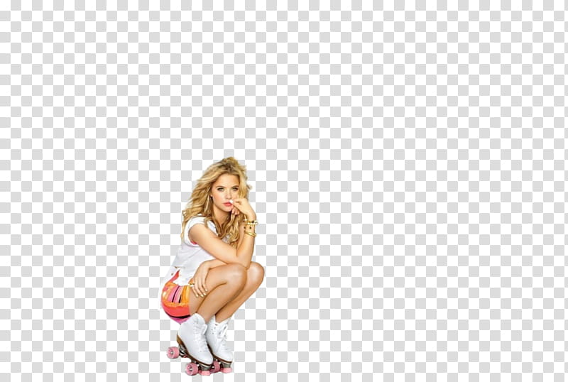Pretty Little Liars, woman wearing white roller skates transparent background PNG clipart