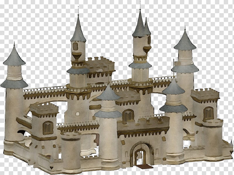 Cartoon Castle, Watercolor, Paint, Wet Ink, Middle Ages, Medieval Architecture, Landmark, Mosque transparent background PNG clipart
