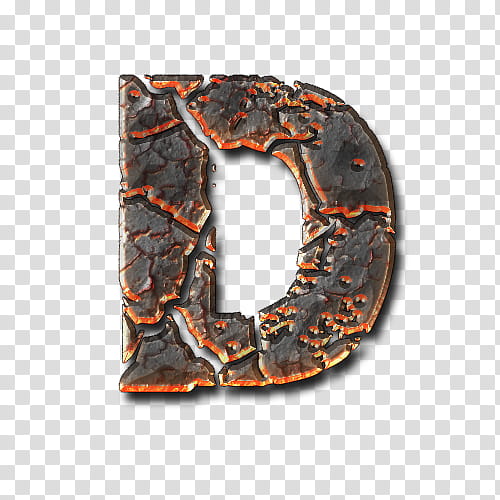 Lava Alphabetical , D letter icon transparent background PNG clipart