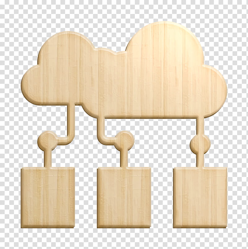 Artificial Intelligence icon Cloud computing icon Data icon, Wood, Furniture, Table transparent background PNG clipart