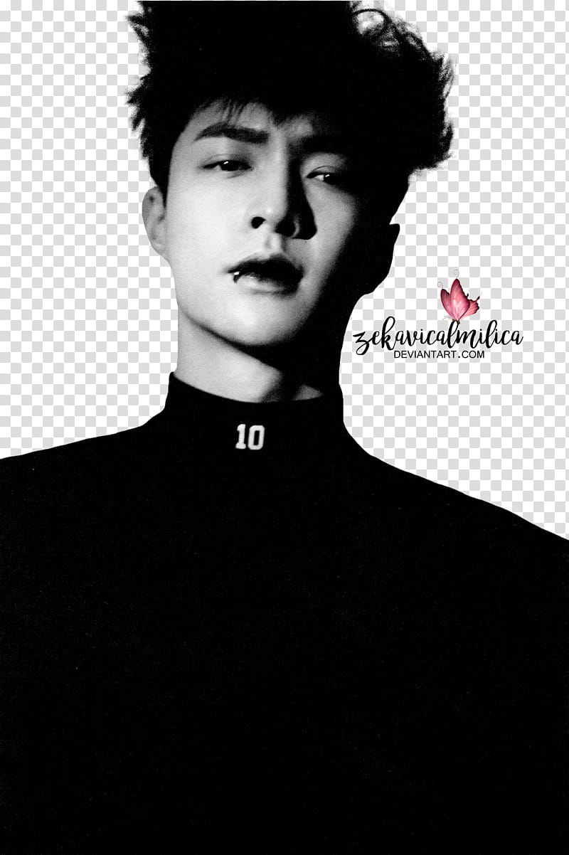EXO Lay Monster, man wearing black mandarin collar shirt transparent background PNG clipart