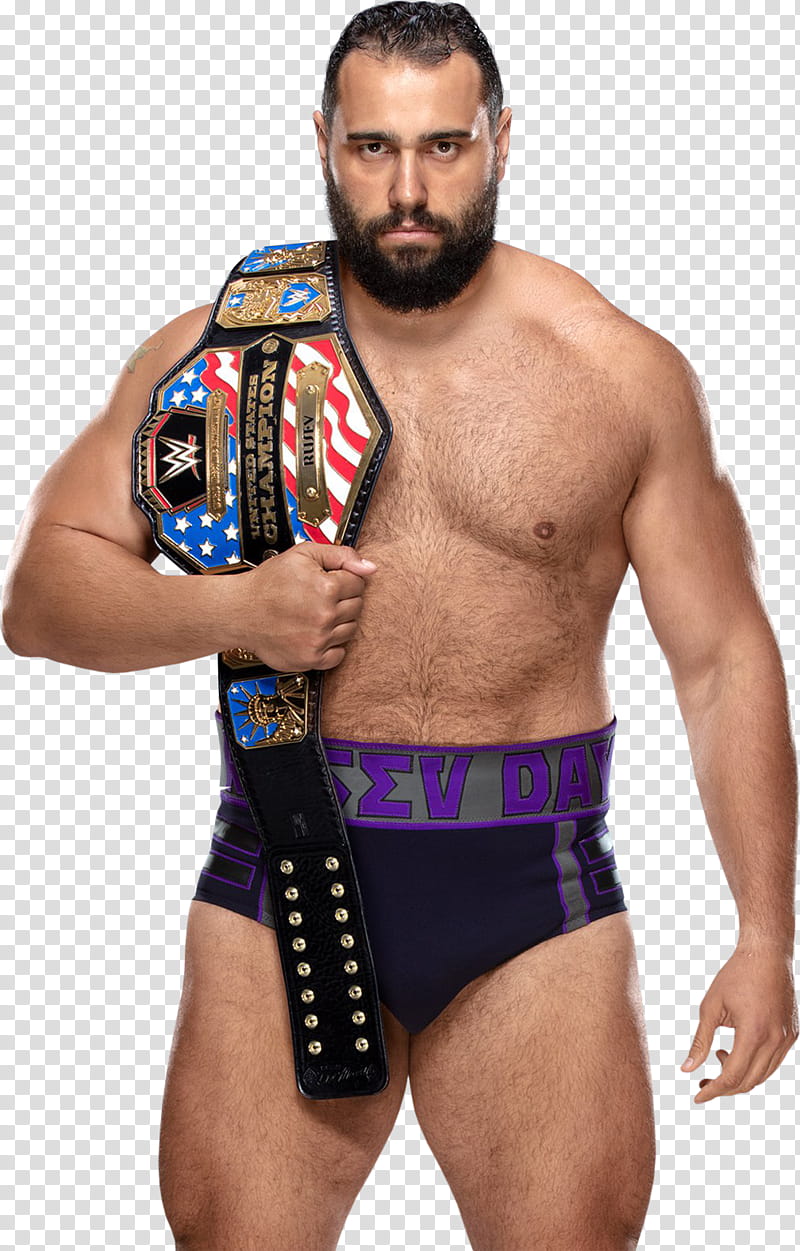 Rusev United States Champion Render transparent background PNG clipart