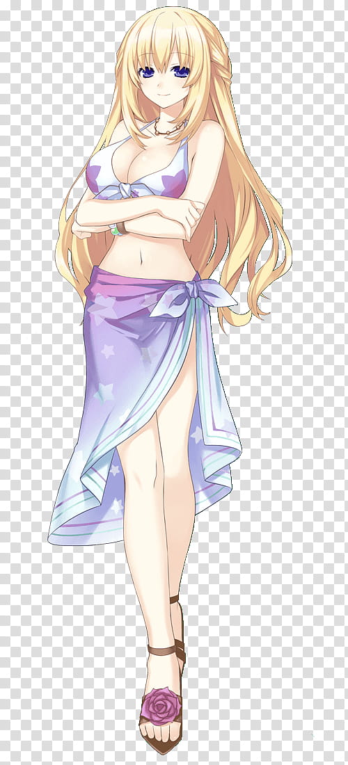Swimsuit Vert, female anime character illustration transparent background PNG clipart