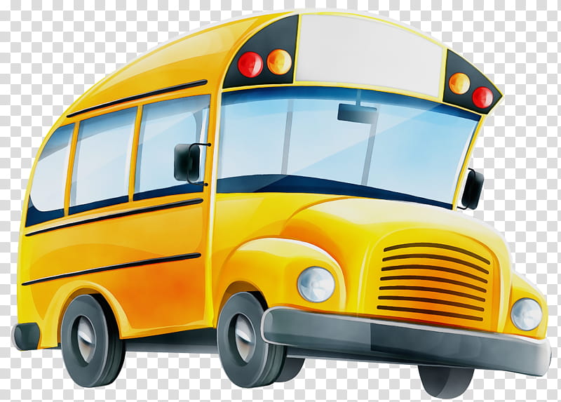 Cartoon School Bus, Watercolor, Paint, Wet Ink, School
, Tour Bus Service, Matriculation, Model Car transparent background PNG clipart