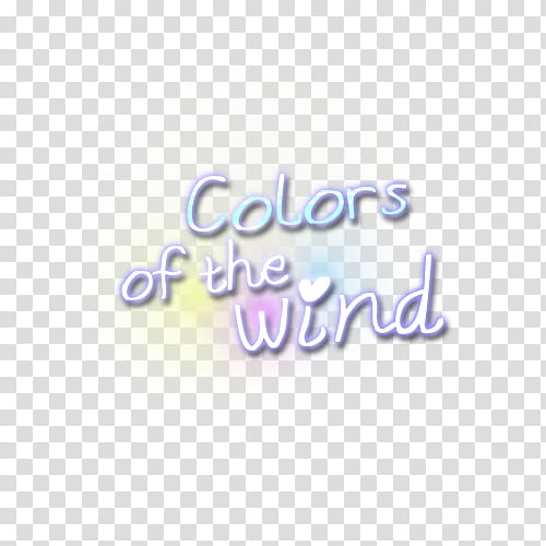 Super de recursos, colors of the wind text transparent background PNG clipart