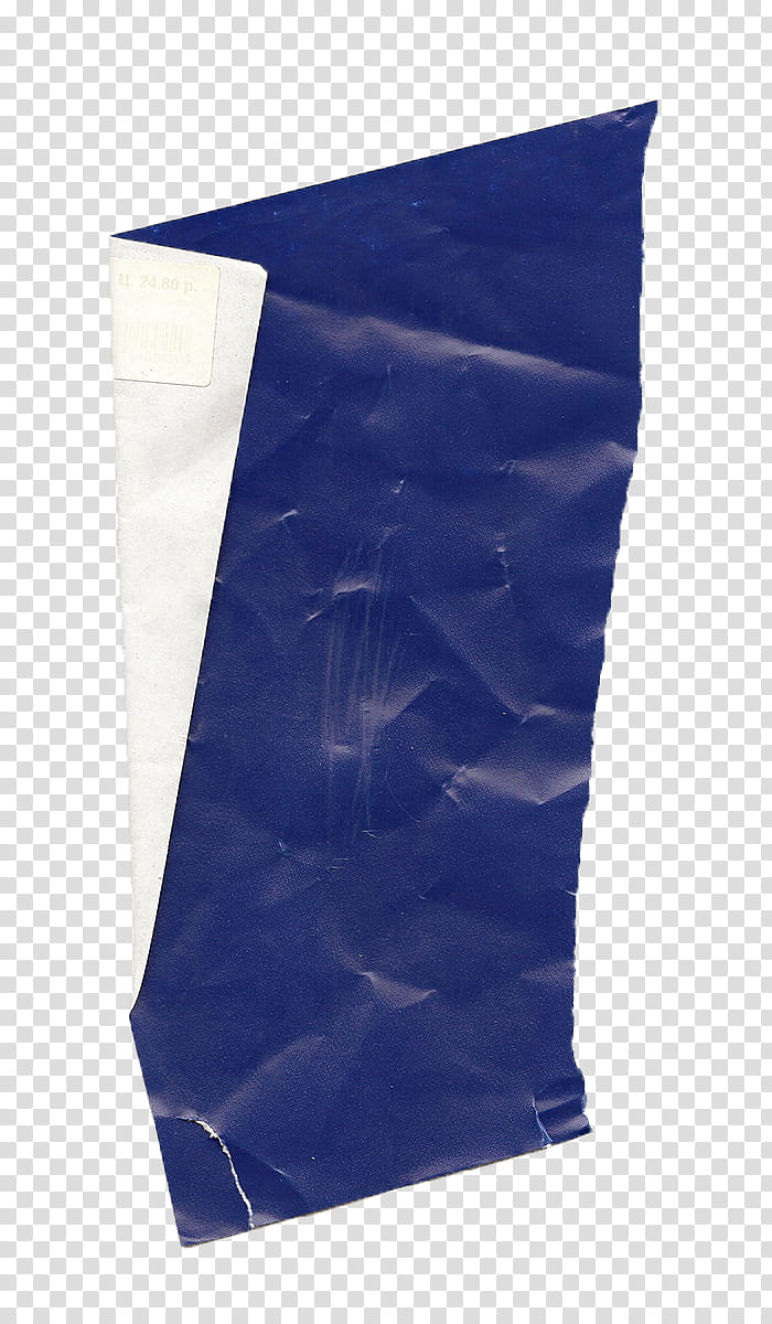 , crumpled blue paper transparent background PNG clipart