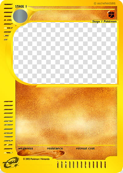 Original e Card Blank , Pokemon trading card frame transparent background PNG clipart