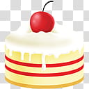 , round white and red cake with strawberry on top illustration transparent background PNG clipart