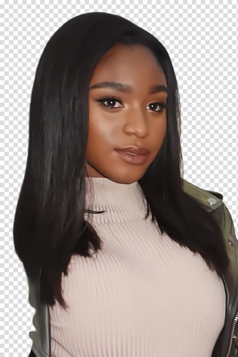 Normani, Wig, Hair, Hairstyle, Clothing, Black Hair, Eyebrow, Brown transparent background PNG clipart