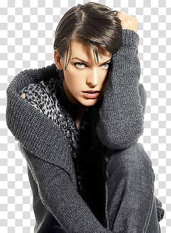 Milla Jovovich transparent background PNG clipart