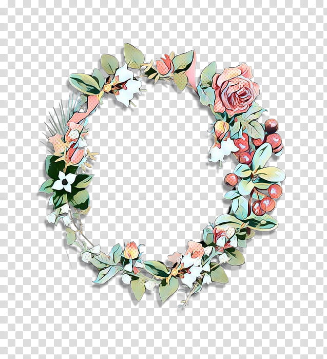 pop art retro vintage, Wreath, Floral Design, White, Leaf, Flower, Plant, Lei transparent background PNG clipart