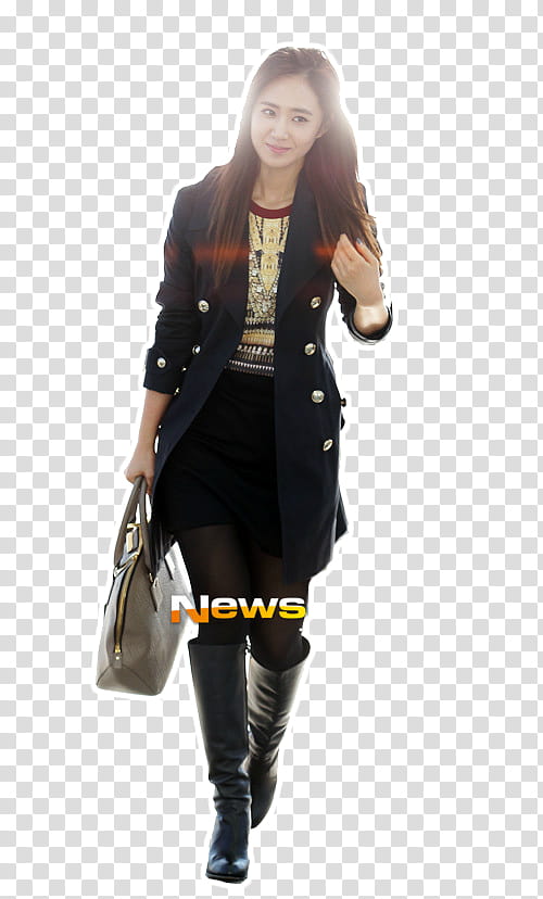 Yuri in Airport for Burberry Events  transparent background PNG clipart