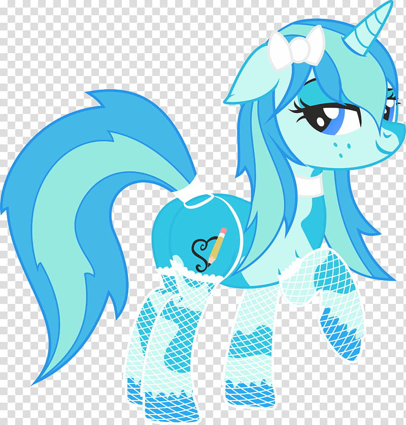 Artsy, blue My Little Pony art transparent background PNG clipart