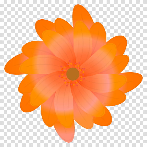 Peach Flower, Dahlia, Orange Sa, Petal, Daisy Family transparent background PNG clipart