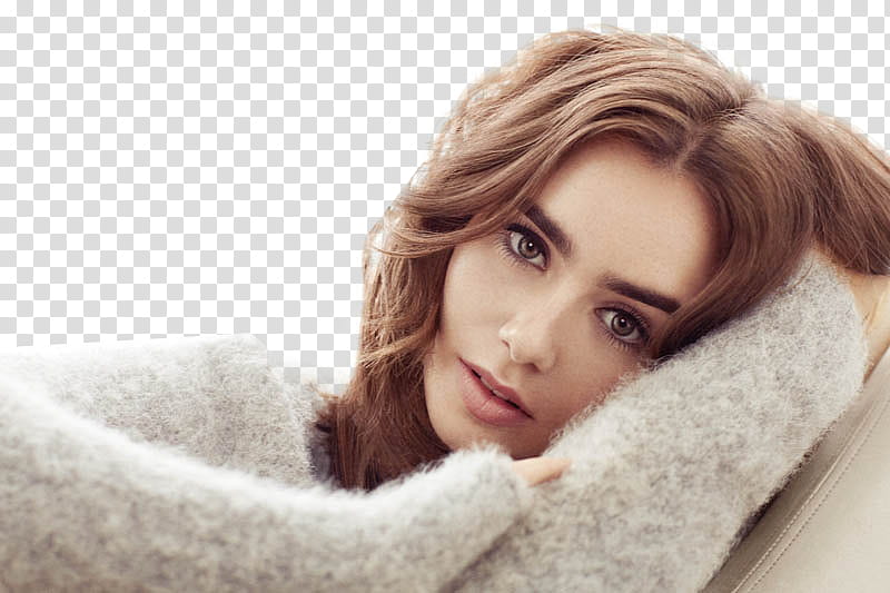 Lily Collins transparent background PNG clipart