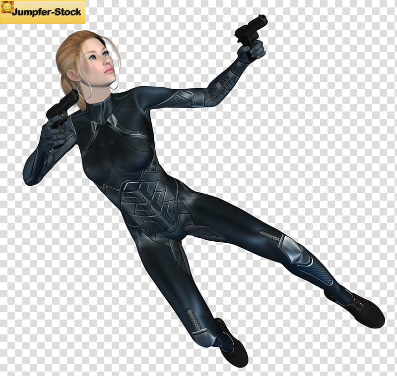 PVC Gun Girl Poses , female D character transparent background PNG clipart