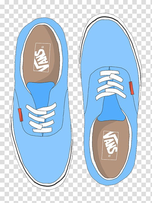 Overlays y firmas , pair of blue Vans Authentic sneakers illustrations transparent background PNG clipart