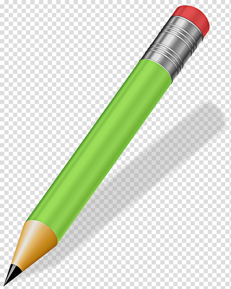 Pencil, Drawing, Eraser, Green, Office Supplies, Ball Pen, Writing Implement transparent background PNG clipart