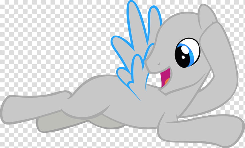 Posing or Flying Stallion Base , grey My Little Pony lying down illustration transparent background PNG clipart