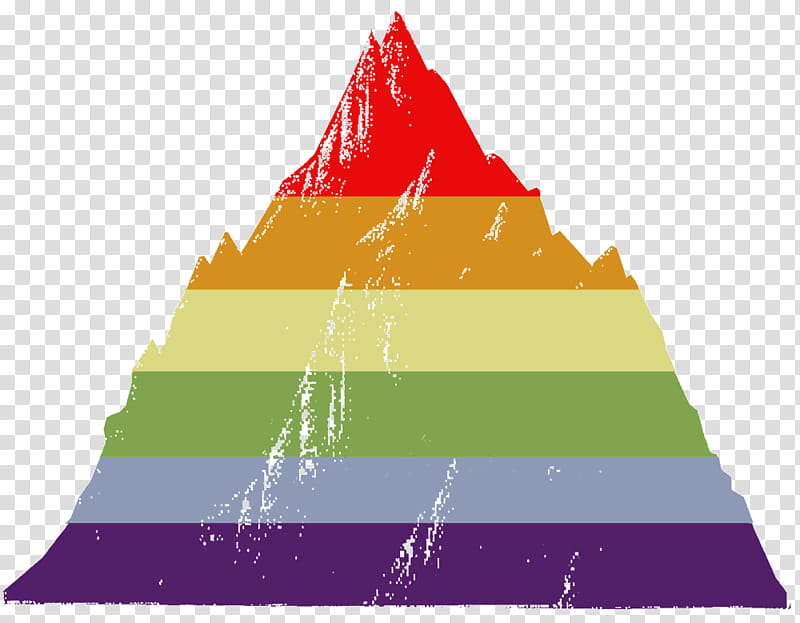 Rainbow Flag, Straight Ally, Symbol, Tree, Triangle, Cone transparent background PNG clipart