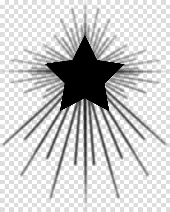 Christmas C Black Star Art Transparent Background Png