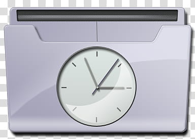 II, white and black analog wall clock transparent background PNG clipart