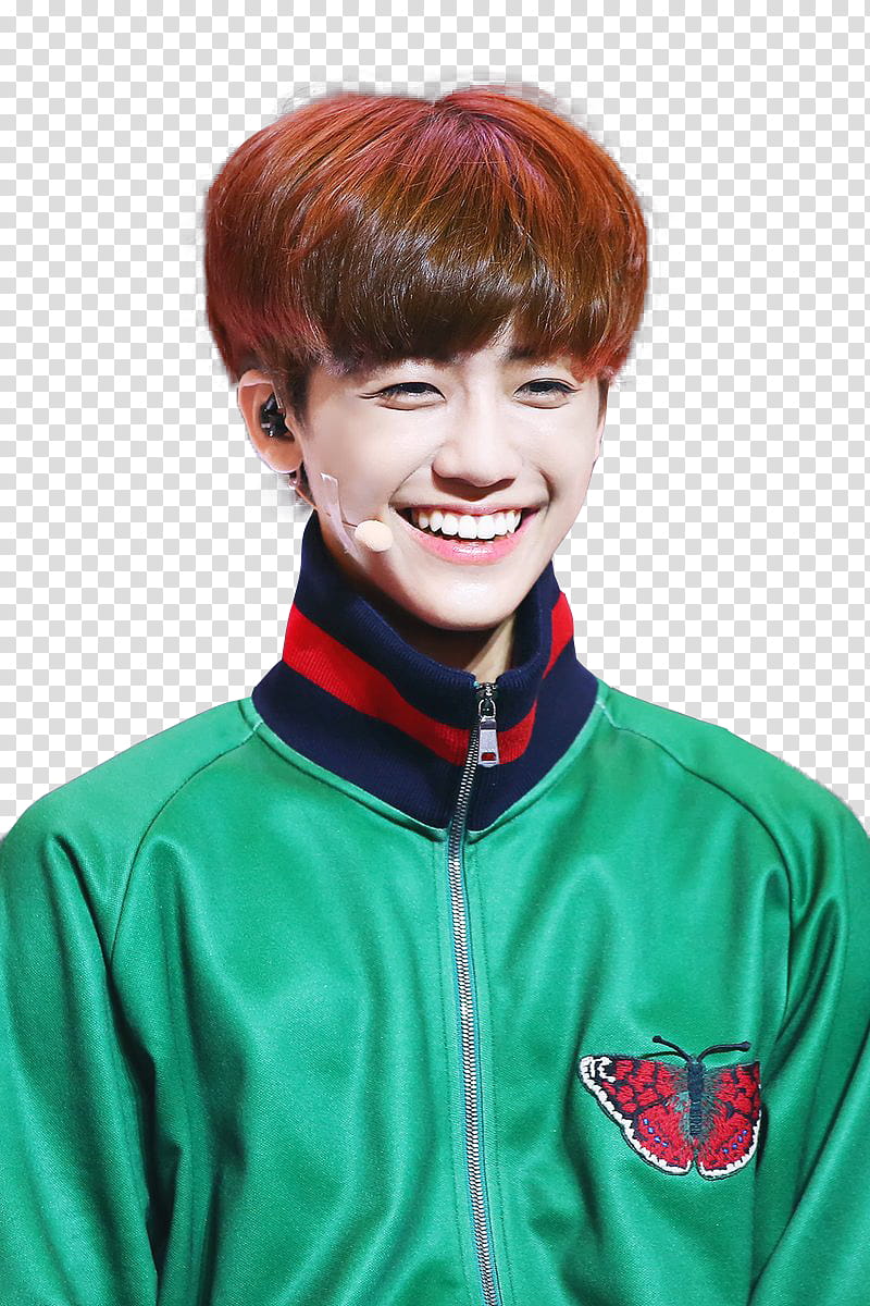 NCT Dream boyband member wears green jacket transparent background PNG clipart