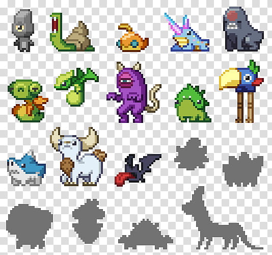 Monster, Starbound, Terraria, Chucklefish, Procedural Generation, Game, Glitch, Mob transparent background PNG clipart