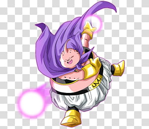 Dragon Ball Z Majin boo, Majin Buu Goku Vegeta Frieza Cell, fat, purple,  vertebrate, cartoon png
