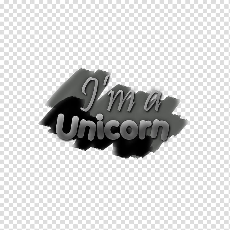 I m a Unicorn s, Black icon transparent background PNG clipart