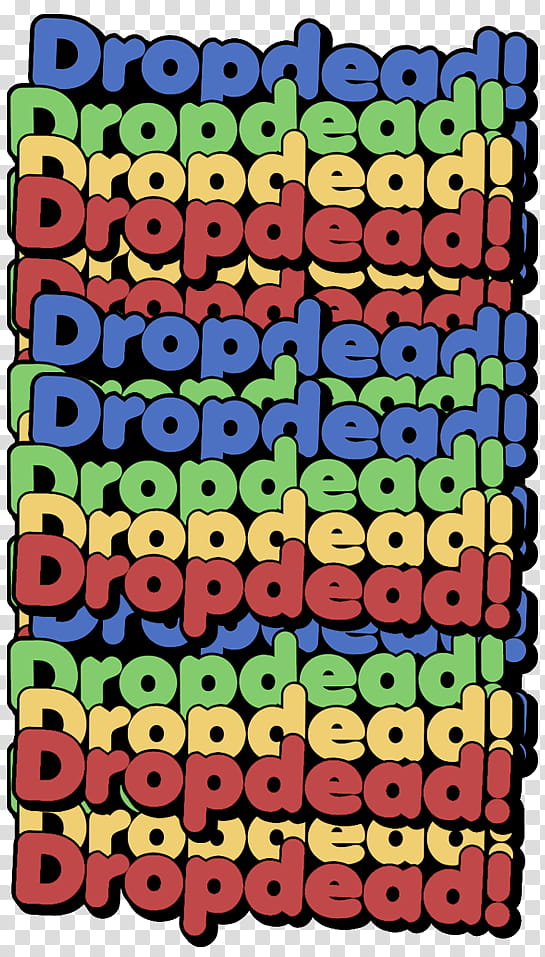 Dropdead logo design, Dropdead texts transparent background PNG clipart