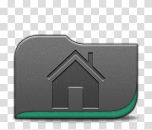 Leaf Folder Icons, Leaf_Folder_Icons\Green\256\folder-home transparent background PNG clipart thumbnail