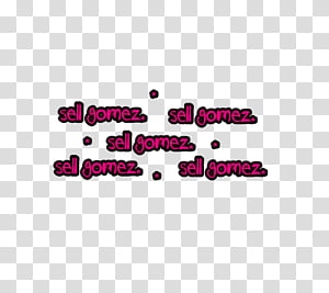 texto de selena gomez transparent background PNG clipart thumbnail