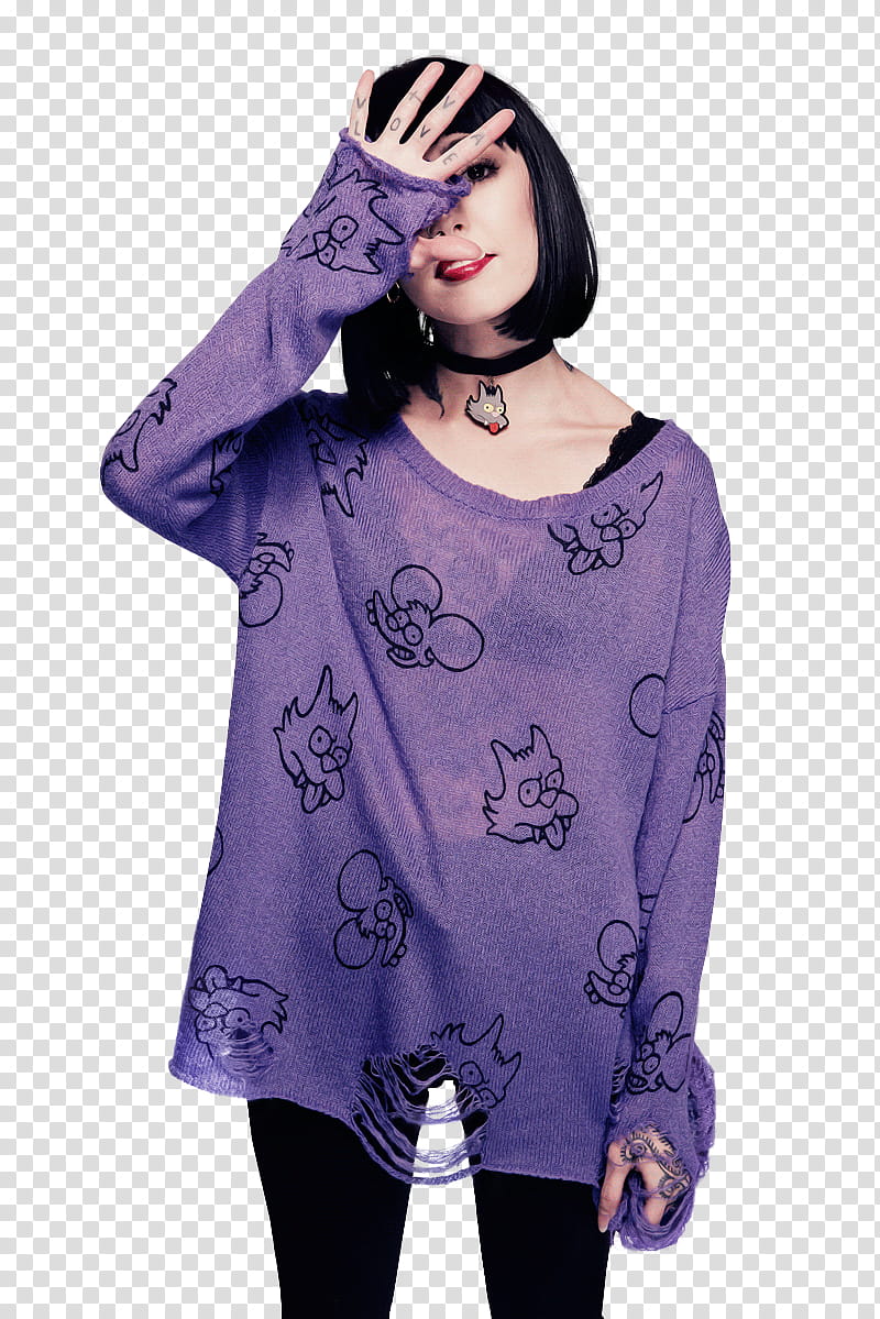 Hannah Snowdon, woman wearing long-sleeved top transparent background PNG clipart