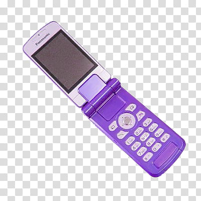 Objects, purple Panasonic flip phone transparent background PNG clipart